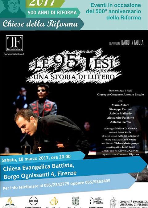 “Le 95 tesi” a Firenze il 18 marzo