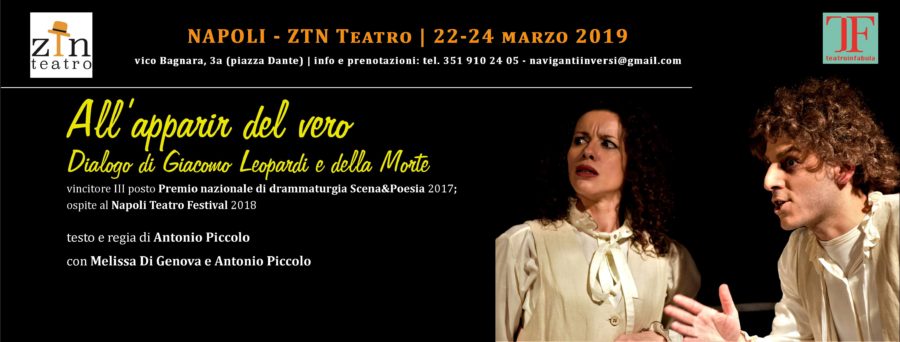 “All’apparir del vero”: il Leopardi di Piccolo al Teatro ZTN